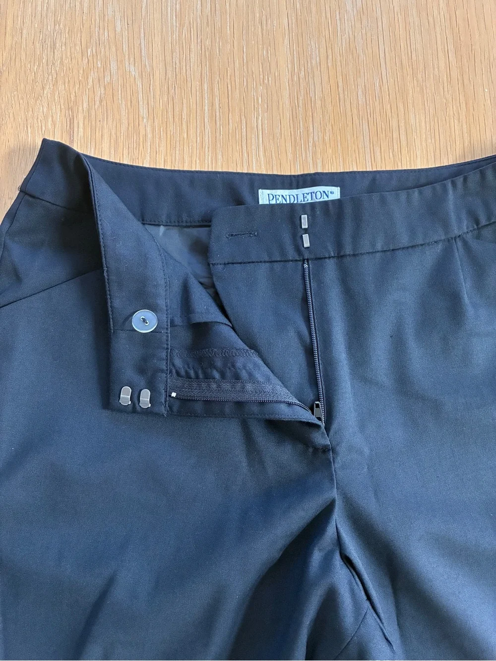 Pendleton-Wool Blend-Black Straight Leg-Work Pant-Trouser-Office-Business-4